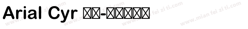 Arial Cyr 普通字体转换